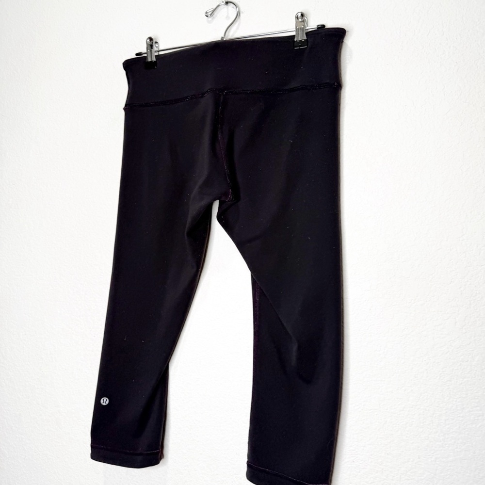 Lululemon Wunder Under Crop III Reversible Leggings Ultra Violet & Black - Picture 4 of 11